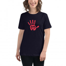 Red Hand Music and the Message - Women's Relaxed T-Shirt